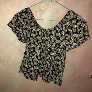 Sunflower Off the shoulder crop top